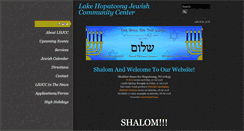 Desktop Screenshot of lhjcc.org