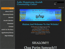 Tablet Screenshot of lhjcc.org